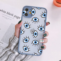 Lucky Eye niebieskie oko zła drukuj twardy futerał na telefon dla iPhone SE2020 12 13 mini 11 Pro Max XR X XS MAX 7 8 6s Plus odporna na wstrząsy okładka 5